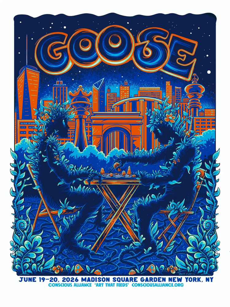 Goose Madison Square Garden 2026 Concert Poster New York