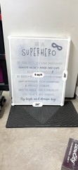 Superhero Inspirational Canvas Print Wall Art Quote for Kids Teens Bedroom