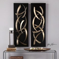 46.75 inch Wall Art (Set of 2) – 15.75 inches wide by 4 inches deep – Decor –