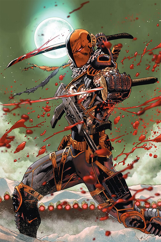 Deathstroke Bloody Katanas in the Moonlight Decor Wall Art Print – POSTER 20×30
