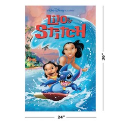 Lilo & Stitch – Disney / Pixar TV / Movie Poster (Wave Surfing) (Size: 24 x 36″)
