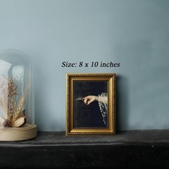 Vintage Gold Framed Wall Art Moody Canvas Art Dark Academia Pictures Wall Dec…