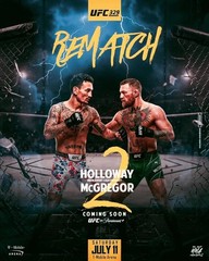 Conor McGregor vs Max Holloway 2 UFC 329 Fight Poster MMA Event Wall Art Print