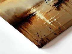 Canvas Running Horse Misty Lake In Sunset Landscape Modern Aesthetic Gift Decor