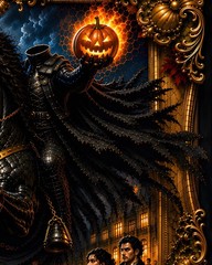 Legend Of Sleepy Hollow Headless Horseman Wall Art Gothic Halloween Print 24×36