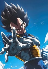Vegeta Dragon Ball Z Anime Poster Print Saiyan Prince Wall Art Decor DBZ Super