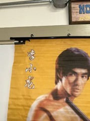 BRUCE LEE BIG BOSS #7 Hong Kong Cloth Print Scroll Hanging Wall Poster 25″ x 31″
