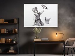 Banksy Game Changers Healthcare Workers – Canvas Ready To Hang Home Decor