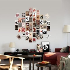 Downtown Girl Room Decor, 50pcs Y2k Posters with Stickers, Vintage Downtown G…