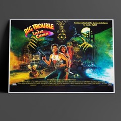 Big Trouble in Little China Movie Poster 1986 UK John Carpenter Film Art Print