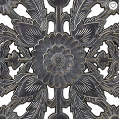 Madison Park Botanical Distressed Carved Wood 2-pc. Wall Art Set 31.5″x 15″
