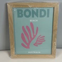 6 Travel Posters Framed Ibiza Bohemia Miami Bondi Etc Preppy Dorm Room Decor