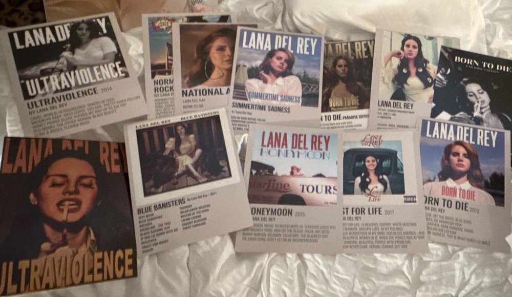 Lana Del Rey Music Poster/Print Lot, Multiple Designs, Multicolor Teens/Adults