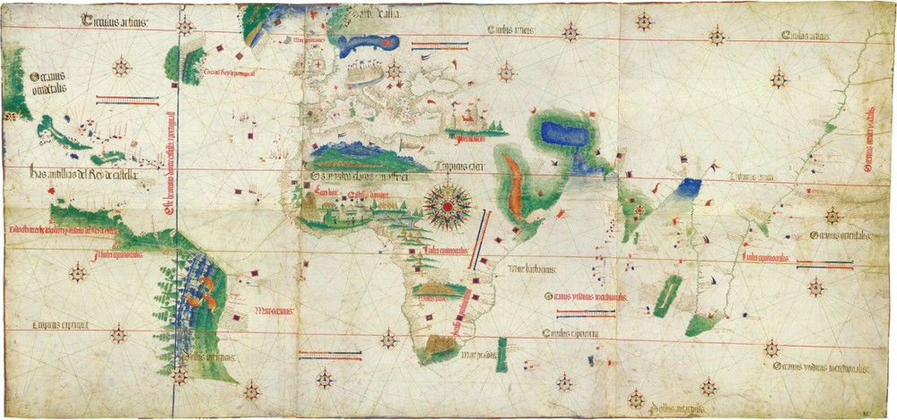 1502 Cantino World Map Iberian Planisphere – Most Precious Map of all Times