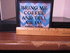 Coffee Themed Framed Picture