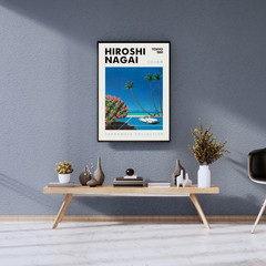 Hiroshi Nagai Tokyo 1991 Poster Canvas Print Vaporwave Retro City Pop Wall Art