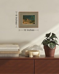 Vintage Western Desert Night Framed Wall Art Southwestern Cactus Canvas Wall …