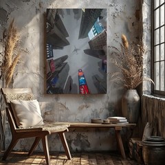 Times Square New York City Skyline Canvas Wall Art Modern Urban Cityscape Home