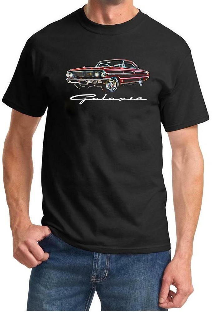 1964 Ford Galaxie Hardtop Classic Neon Design Tshirt NEW FREE SHIP