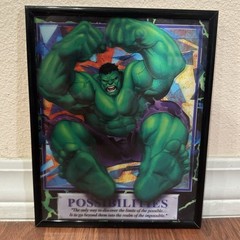 Marvel Heroes 3D Lenticular Framed Art Set – Spider-Man, Wolverine, Storm, Hulk