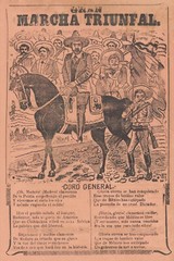 Decor Poster.Wall vintage art design.1912 Mexican poetry.Marcha Triunfal.12647