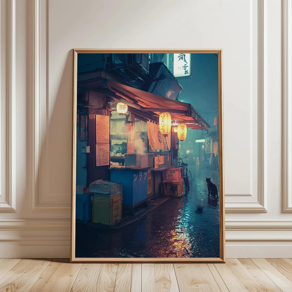 Japanese Sushi Bar Poster Kitchen Food Posters and Picture Tokyo Canvas Print Pa