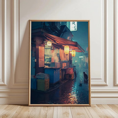 Japanese Sushi Bar Poster Kitchen Food Posters and Picture Tokyo Canvas Print Pa