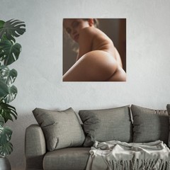 Looking Over Shoulder Sexy Photo Poster | Pinup Art Print
