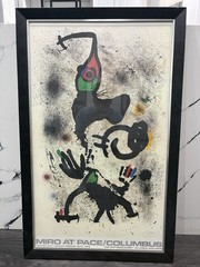 JOAN MIRO At Pace-Columbus Poster 1979 Surrealism Mul Edition Size 2000