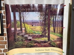 INDIANA STATE MUSEUM-T.C. Steele”Pergola In Early Spring”-27X32 Art Print Poster