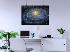 The Milky Way. A map of our galaxy — Space poster