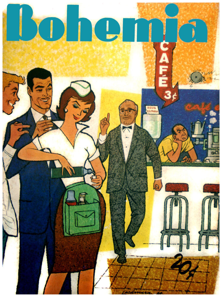 402197 Bohemia magazine Restaurant WALL PRINT POSTER US