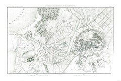 Historic Map – Europe Gdansk Poland – Thiers 1866 – Vintage Wall Art