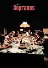 The Sopranos Cast Dinner Scene Poster Wall Art Print Decor Cinematic