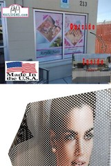 Vape 01 Perforated Mesh See Through Window Vinyl Sign Smoke Shop ad Vertical