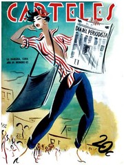 Wall Quality Decor Poster.Room art.Sexy pinup Newspaper seller.6808