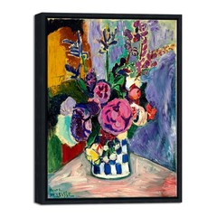 Framed Canvas Wall Art Still Life of Peonies in a Vase 1907 by Henri Matisse Art
