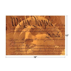 Constitution United States Statue of Liberty Face Art Print Poster 18×12