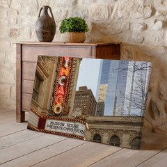 Chicago Theater Marquee Urban Cityscape Canvas Wall Art Modern Architecture