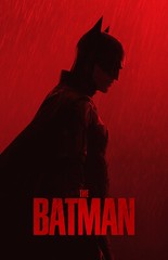 AA4528 The Batman Film By Matt Reeves 2022 Red Silhouette Movie Poster 11×17