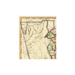 Historic State Map – Georgia – Gridley 1818 – Vintage Wall Art
