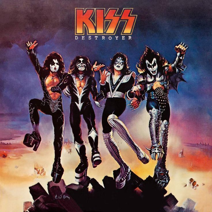 Kiss Destroyer Music Album Cover Poster Print 12 x 12