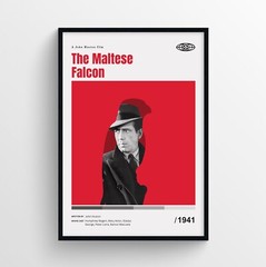 The Maltese Falcon Movie Poster Print, Wall Art – Unframed