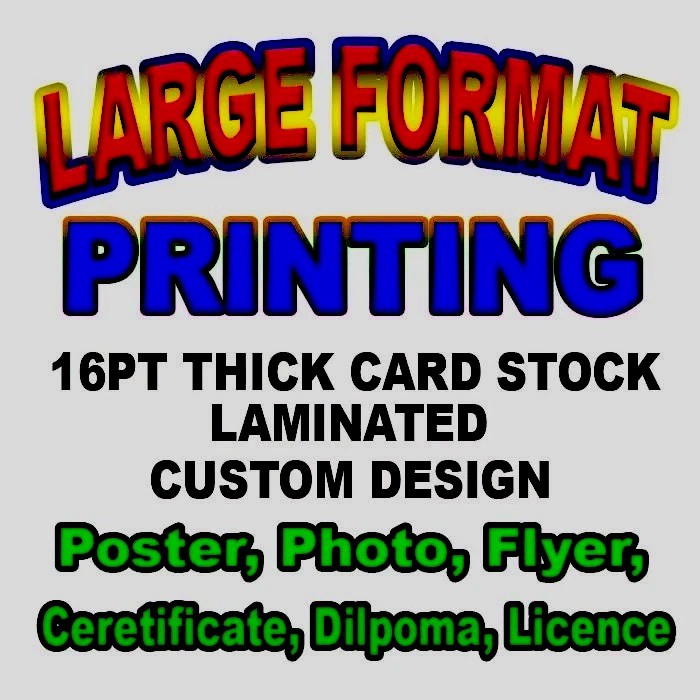 Custom Printing /Photo/Document/Menu/ Flyer/ Poster /Picture -FREE DESIGN
