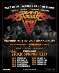 Sammy Hagar Best Of All Worlds Tour 2026 US Dates June Poster