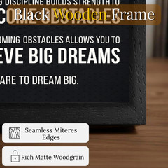 Dare to Dream Big Motivational Wall Art Framed Poster 11×17 Inspirational Quote
