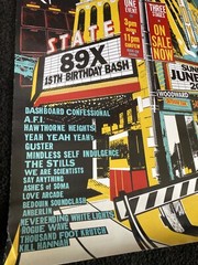 RARE Detroit 89X Birthday Bash State Theatre Promo poster 2002 Detroit