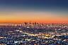 LOS ANGELES CALIFORNIA NIGHT SKYLINE GLOSSY POSTER PICTURE PHOTO PRINT la 3658