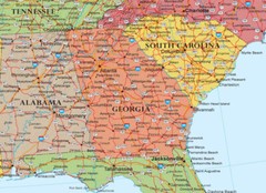 United States Map Poster Classic Premier USA US Wall Poster Decor