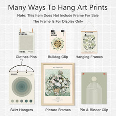 Aroutde Sage Green Room Decor Aesthetic Matisse Wall Art Posters, Artist Sage